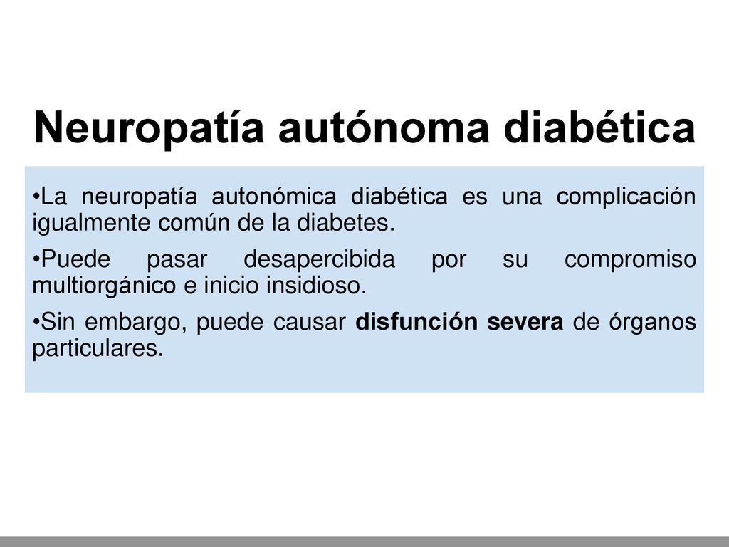 pruebas de cabecera para la diabetes disfunción autonómica